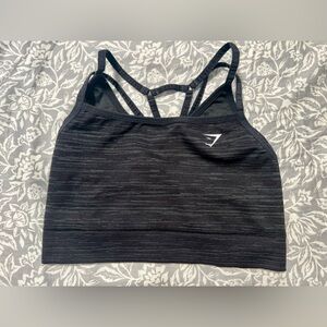 Gymshark Black Strappy Sports Bra